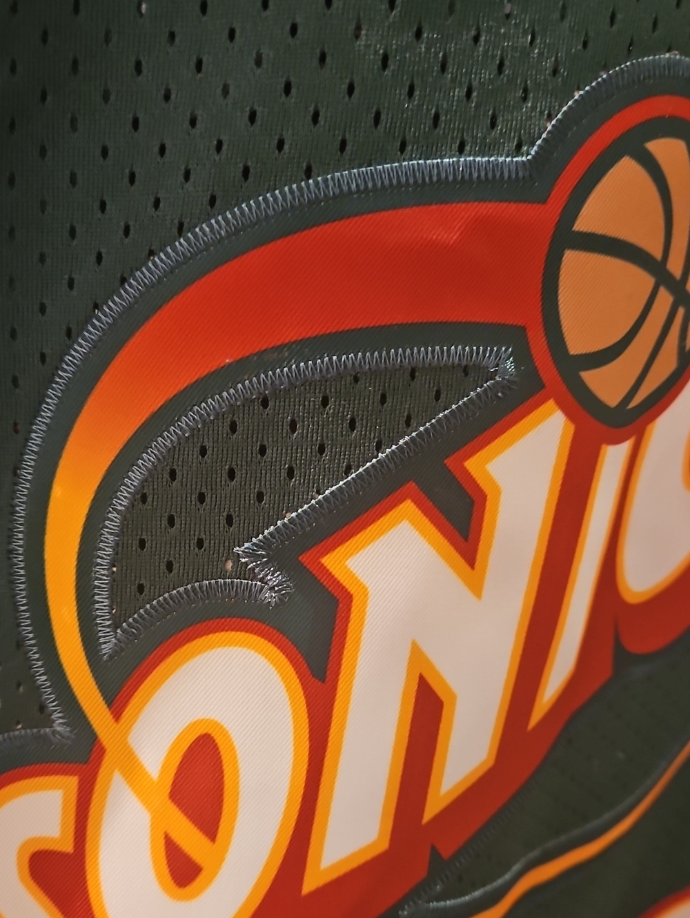 Super Sonics Gary Payton # 20 Sew.. Not Iron On 3X Jersey ( Fits Like A 2X ) - Picture 2 of 7